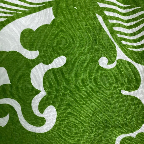 EUC Milly Green White Cotton Dress Sz 12 - Picture 7 of 13